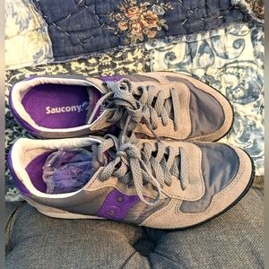 Saucony Bullet purple and gray